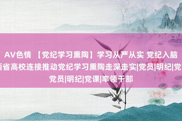 AV色情 【党纪学习熏陶】学习从严从实 党纪入脑入心——山西省高校连接推动党纪学习熏陶走深走实|党员|明纪|党课|率领干部