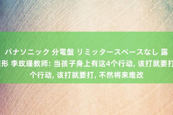 パナソニック 分電盤 リミッタースペースなし 露出・半埋込両用形 李玫瑾教师: 当孩子身上有这4个行动， 该打就要打， 不然将来难改